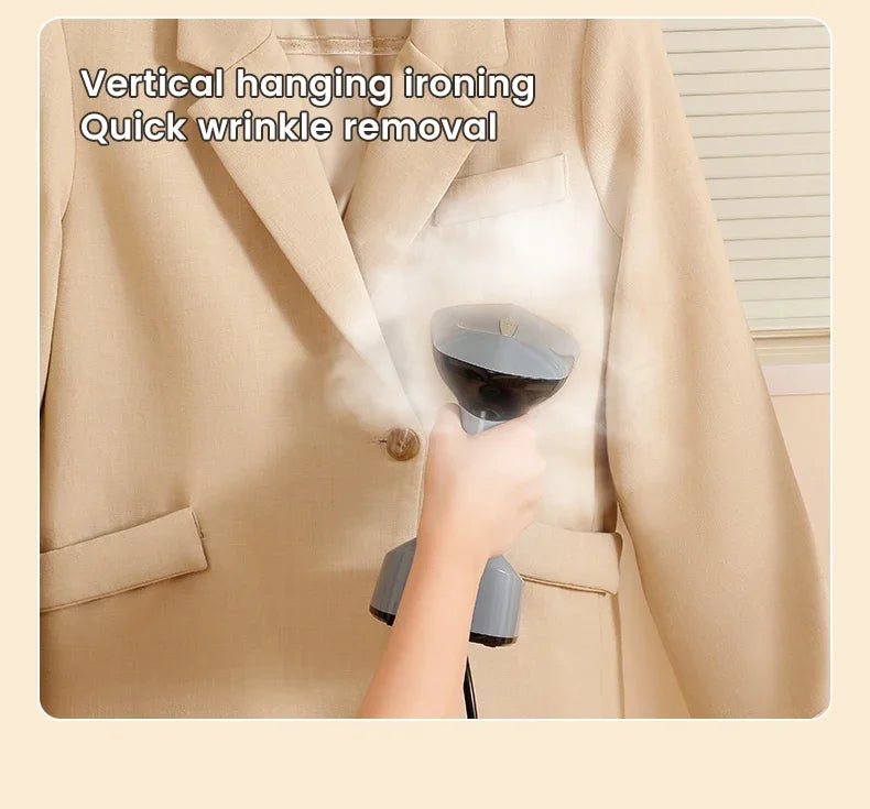 Velmora Living foldable garment steamer with fast-heat iron for quick and efficient fabric steaming and wrinkle removal