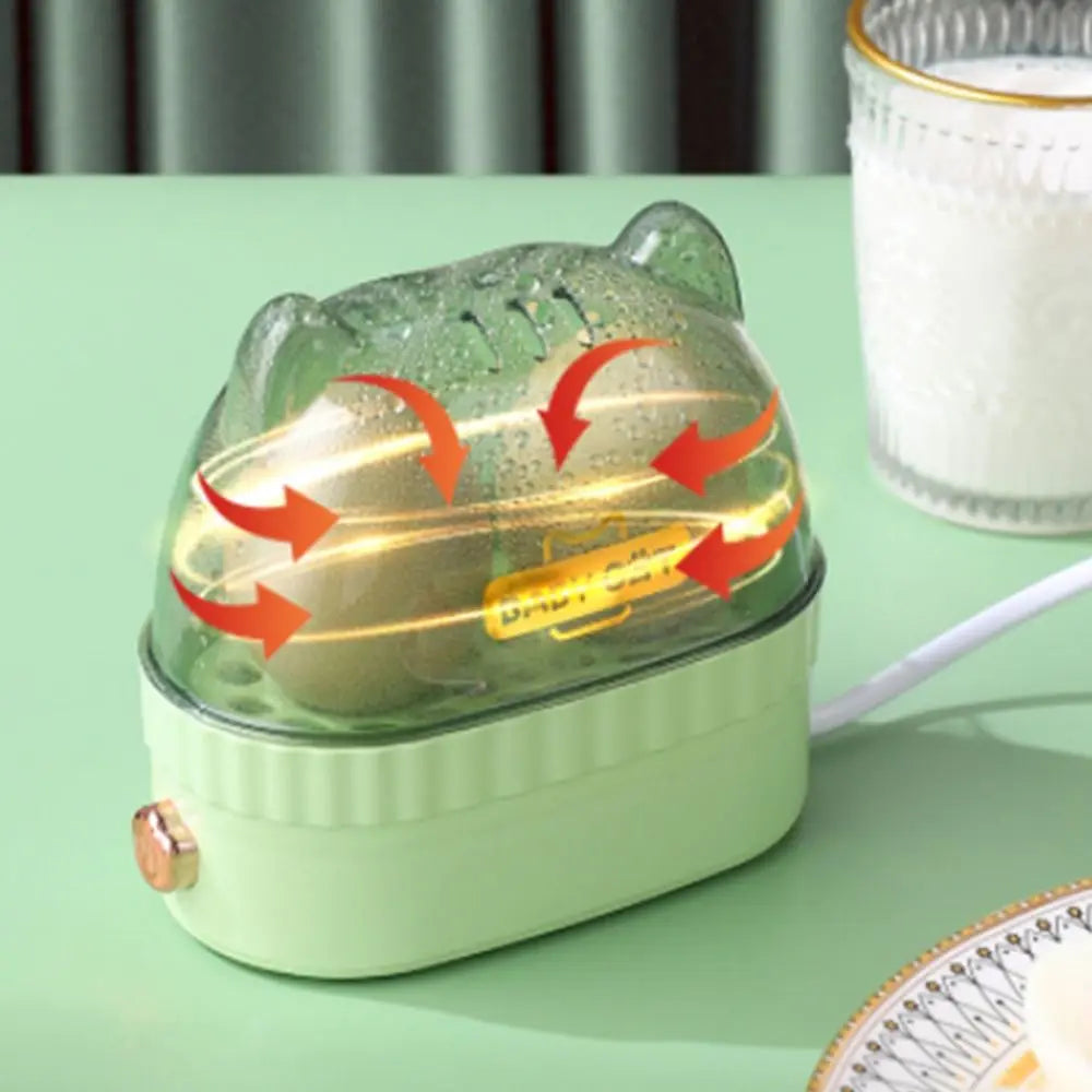 Electric egg boiler machine by Velmora Living, showing a compact device for easy hard boiled egg preparation.