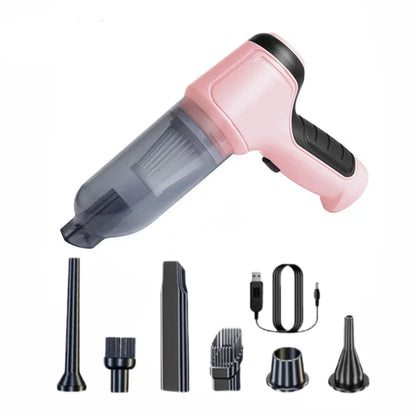 Velmora Living car vacuum cleaner with strong suction and handheld design for efficient vehicle interior cleaning.