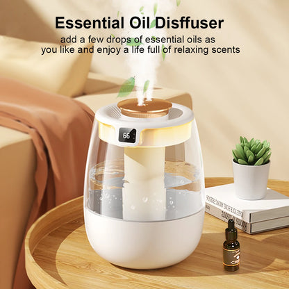Velmora Living large capacity air humidifier with sleek design and control panel, ideal for improving indoor air quality.