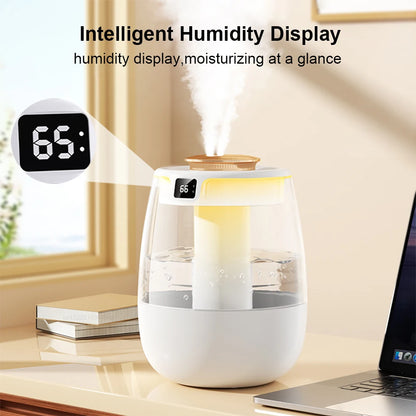 Velmora Living professional large capacity air humidifier with a sleek white design and adjustable mist control.