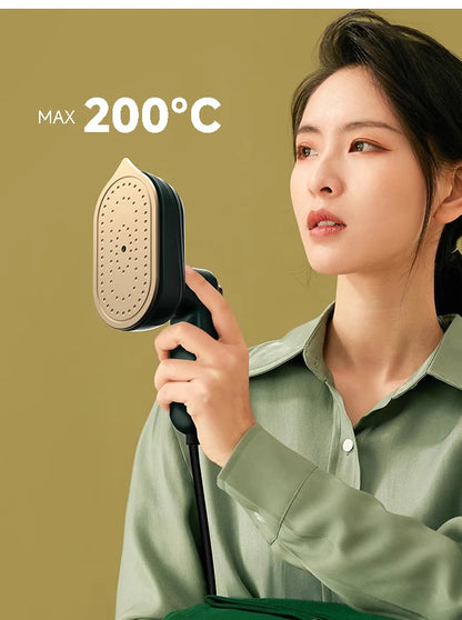 Velmora Living handheld clothing plate iron for clothes, compact and easy to use for quick fabric pressing and smoothing.
