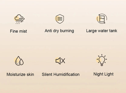 Velmora Living large capacity home air humidifier with sleek design and adjustable mist settings, ideal for maintaining indoor humidity.