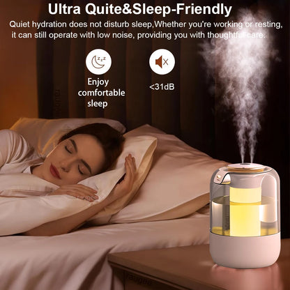 Velmora Living large capacity home air humidifier with a sleek white design and water tank for effective moisture control