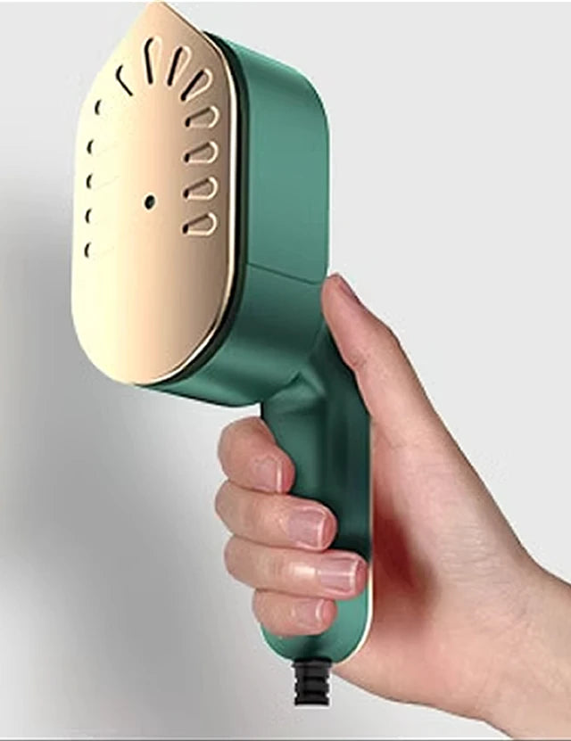 Velmora Living handheld clothing plate iron for clothes, compact and easy-to-use garment pressing tool in black.