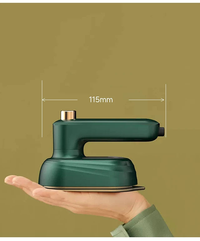 Velmora Living handheld clothing plate iron for clothes, showing the compact design and handle for easy garment pressing.