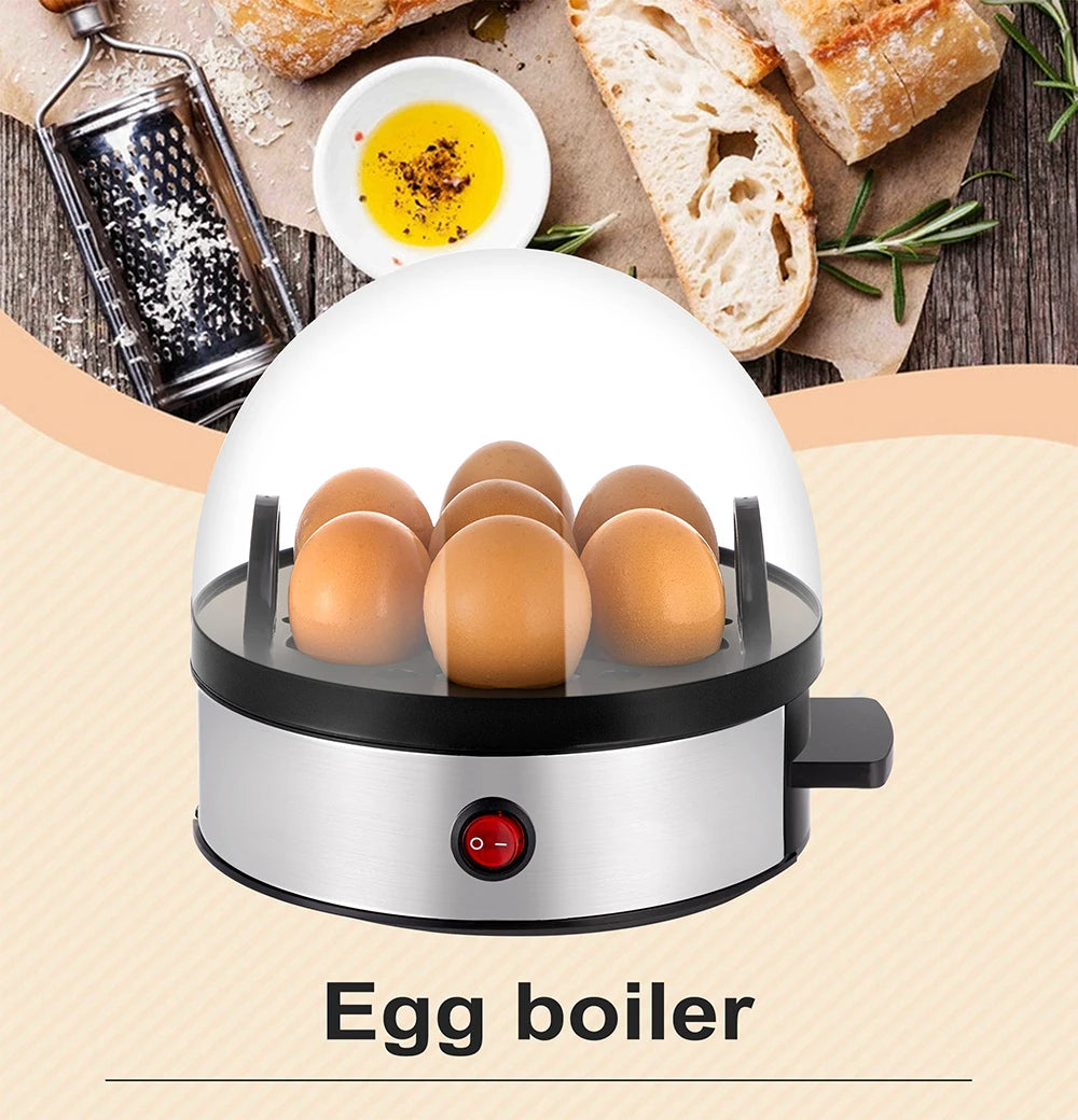 Velmora Living electric egg boiler steamer with multifunctional cooker, showing the compact design and control panel.