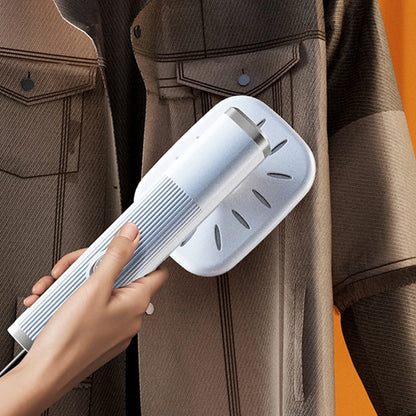 Velmora Living handheld iron steamer with 360° rotating head, dry and wet steam functions for easy garment steaming.