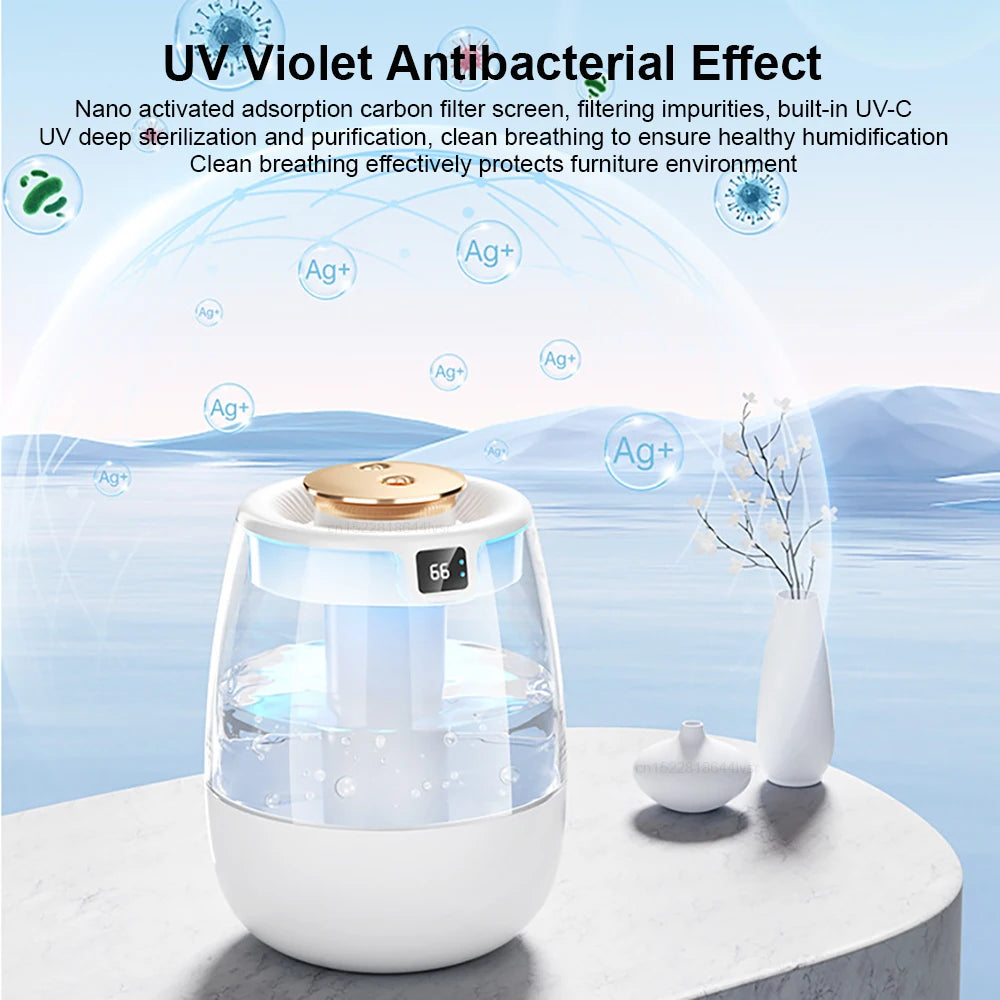 Large capacity Velmora Living air humidifier with sleek design and adjustable mist for improved indoor air quality