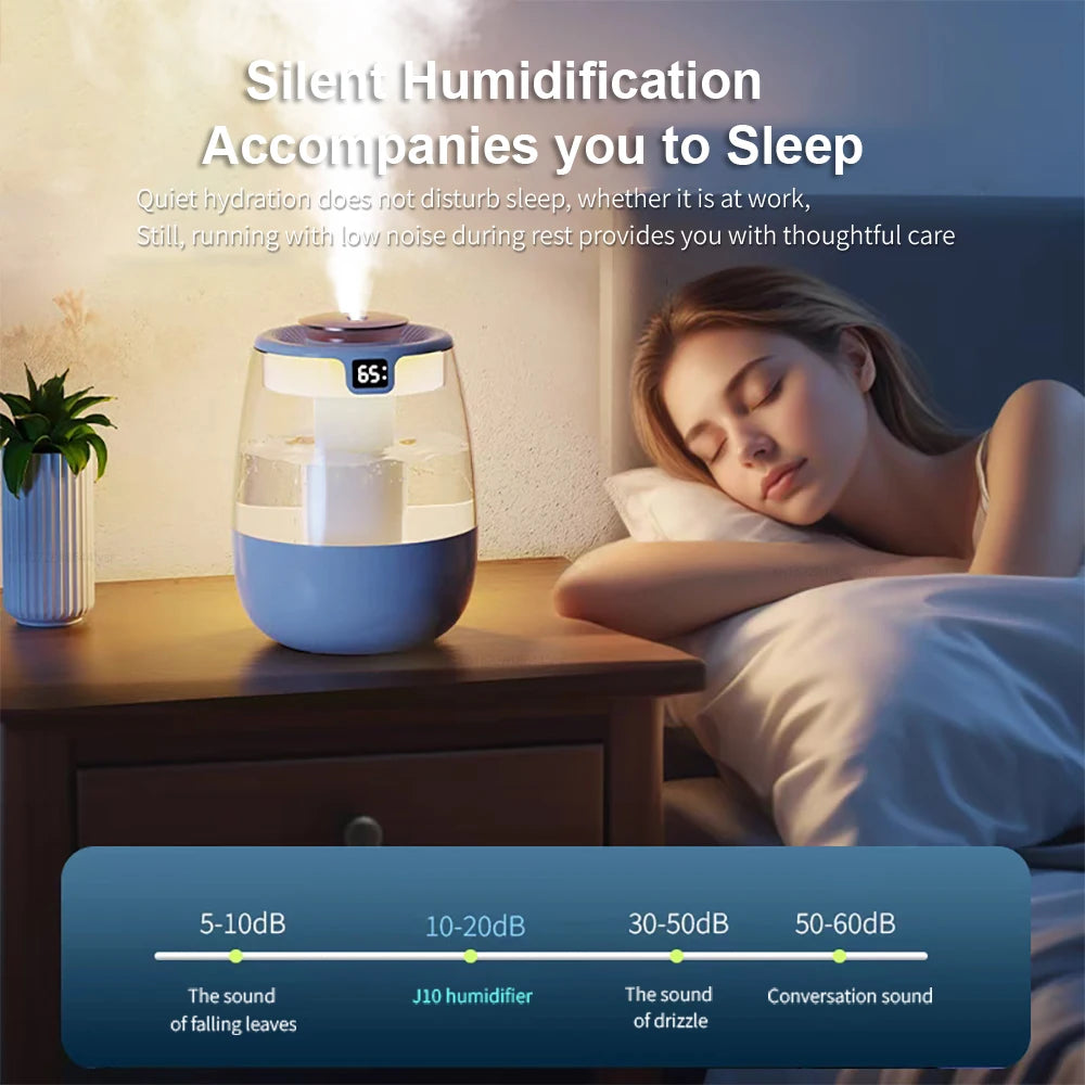 Velmora Living large capacity air humidifier with sleek design and digital controls, ideal for professional space humidity management.